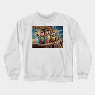 Macaw Pirate Parrots Crewneck Sweatshirt